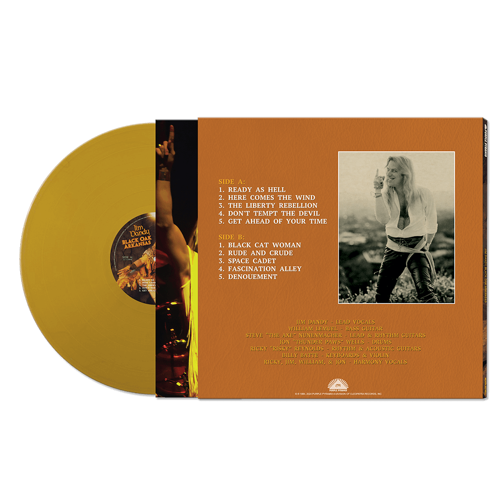 Jim Dandy Black Oak Arkansas Ready As Hell Gold Vinyl Southern Rock