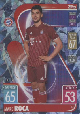 Champions League 2021/22 Nr.163 - Marc Roca - Basis Karte - CRYSTAL