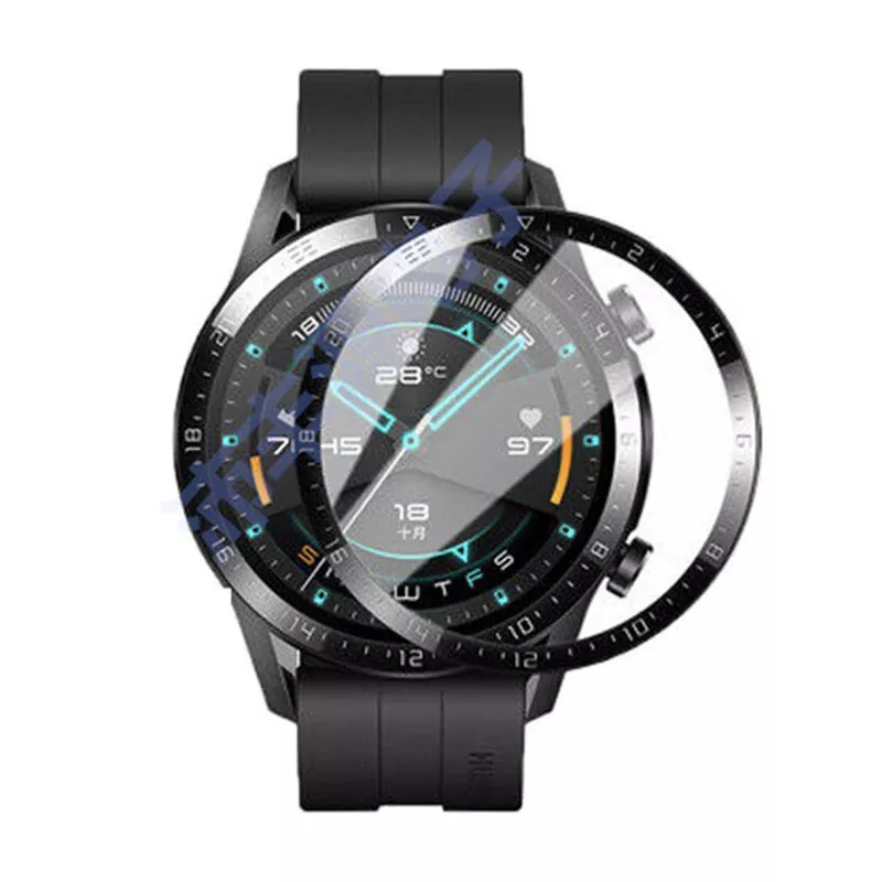 F r Huawei Watch Gt2 46 Mm Smartwatch Gebogene Folie Mit