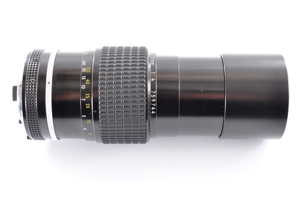 ★超美品★ ニコン Ai NIKKOR 200mm F4 #18787 Nikon Ai Nikkor 200mm f/4 MF Lens for F Mount From JAPAN