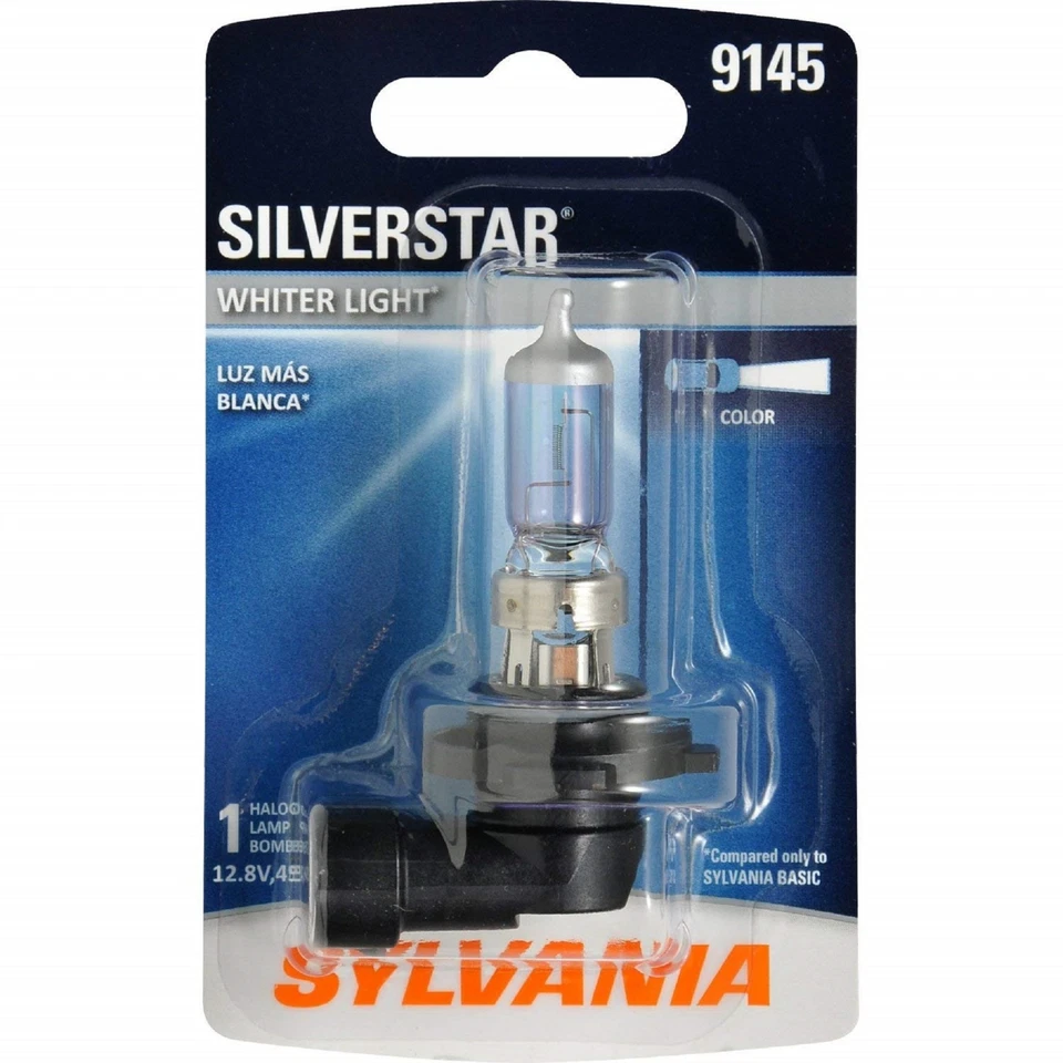 Sylvania Silverstar H10 9145 45W Dos Bombillas Luz Antiniebla Reemplazar Lámpara Legal Actualización Foto 2 de 4