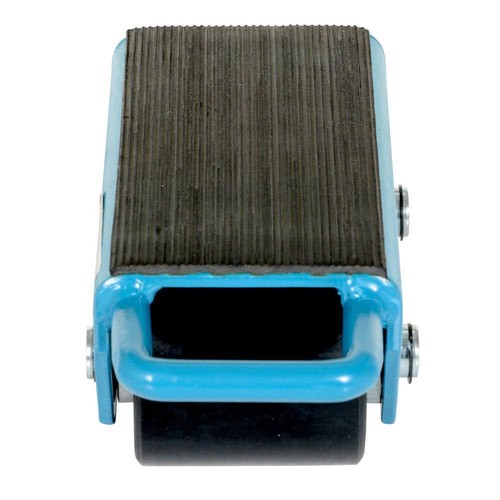 Vestil Fixed Machinery Skates 2.5Ton Capacity Steel 2-Wheels Solid Bottom Blue - Picture 3 of 3