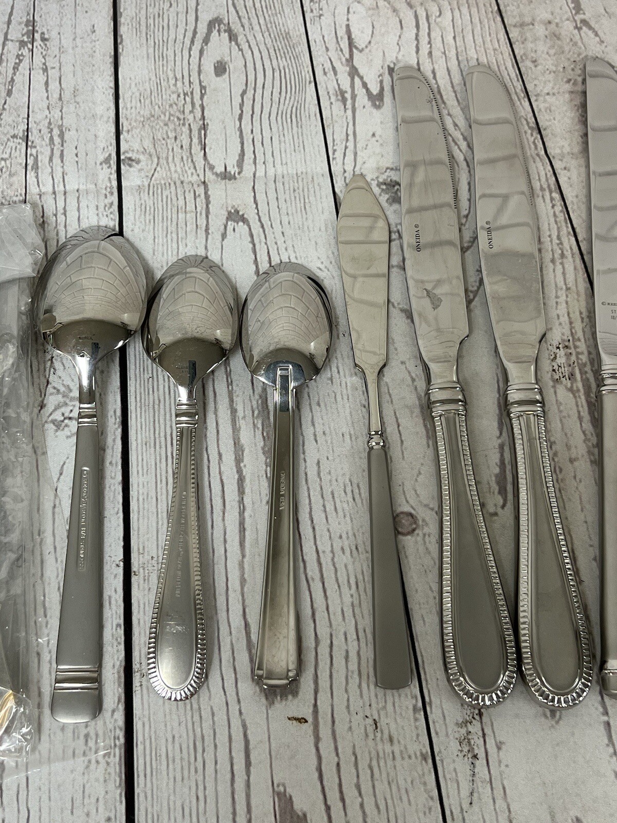 Lot NOS High End Flatware Knives Spoons Forks Oneida Reed & Barton