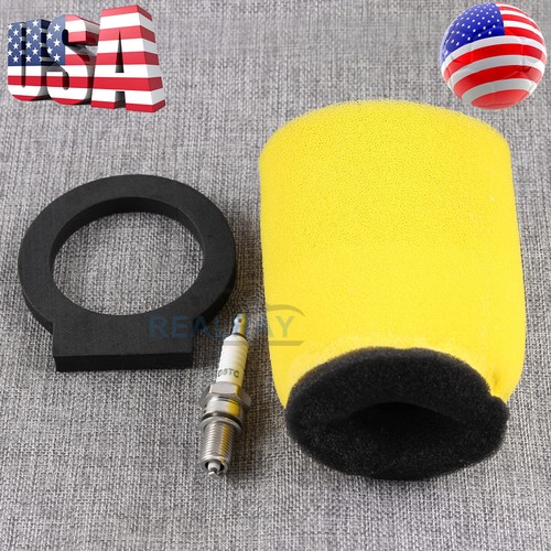 NEW Air Filter & Spark Plug For Yamaha Big Bear 350 YFM350 4x4 #1YW