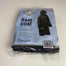 LaMart  Children&rsquo;s Navy Rain Coat Black Size XL
