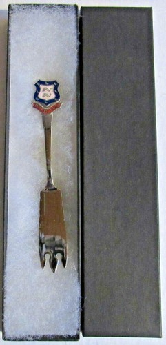 #173) SILVER PLATED CHEESE CAKE FORK BRIGHTON HOVE EAST SUSSEX COAST ENGLAND - Picture 2 of 2