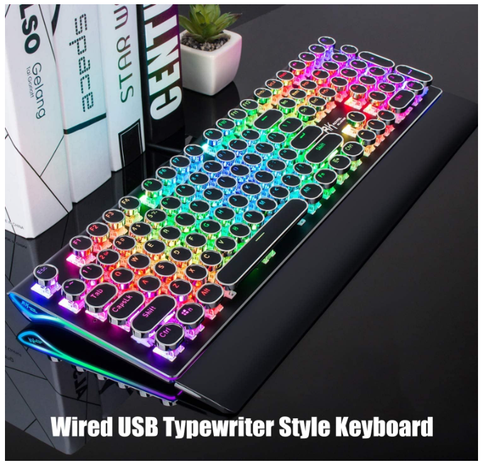 Teclado mecânico RGB para jogos Z-66 RGB Teclado mecânico para jogos com painel de metal