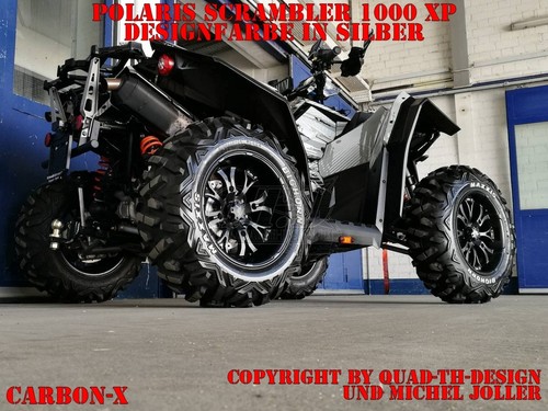 KIT GRÁFICO DE DECORACIÓN DE CARRERAS AMR ATV POLARIS SCRAMBLER/TRAILBLAZER CARBONO-X B - Imagen 7 de 11