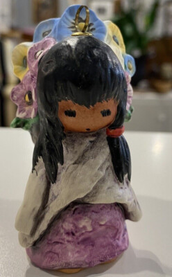 GOEBEL W.GERMANY DE GRAZIA 1986 COLLECTIBLE ORNAMENT Flowers Angel