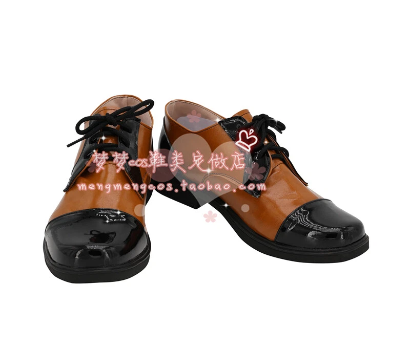 2019 Joker Arthur Fleck Shoes Joaquin Phoenix Leather Cosplay Shoes Boots Custom - Image 2 of 4