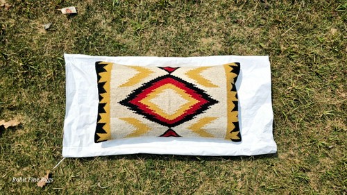 14"x26" Handwoven Navajo Rug Pillow cover Native American style (Single Piece) - Picture 6 of 15