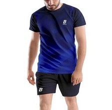 Printed Super Net Comfortable T shirt Shorts Set for Sports Gym