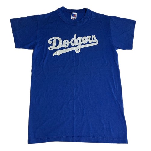 Vintage 90s Russell Athletic Los Angeles Dodgers Shirt Youth Large Single Stitch