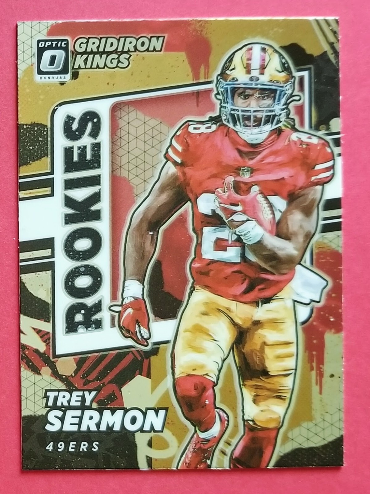 2021 Panini Donruss Optic Gridiron Kings Trey Sermon San Francisco 49ers #RGK-15
