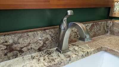 Delta 551-SS-DST Dryden Single Handle Bathroom Faucet - Stainless Steel Finish