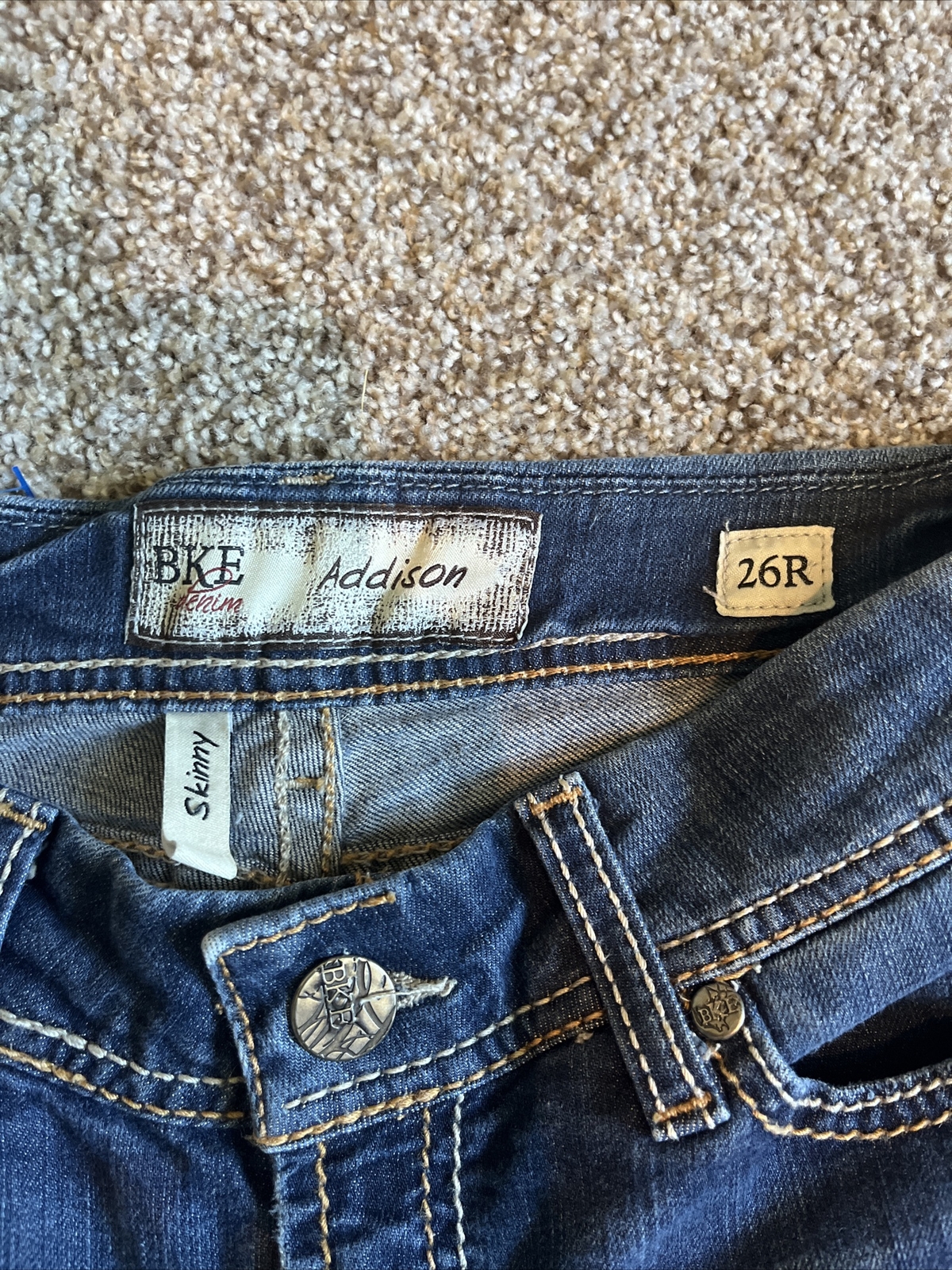 Buckle BKE Addison Skinny Jeans Women Size 26R (27 X 30.5) Stretch - View 3