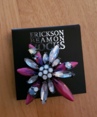NWT Erickson Beamon Rocks Statement Flower Ring Size 6