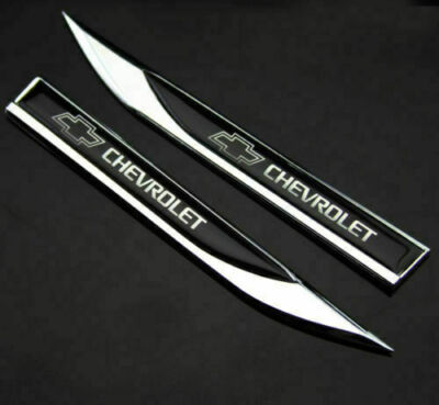 2x NEW chevy blade FENDER BADGE emblem badge Fit forALL CARS