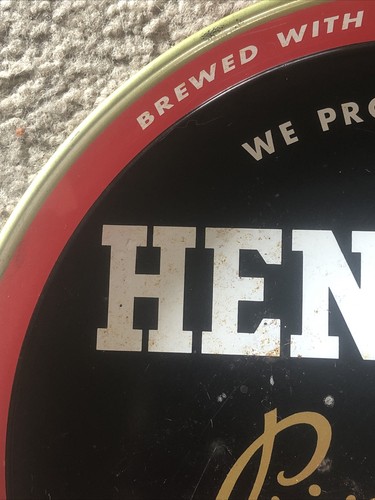 Hensler Private Label Premium Dry Beer Imported Hops Newark, NJ Serving Tray - Picture 2 of 12