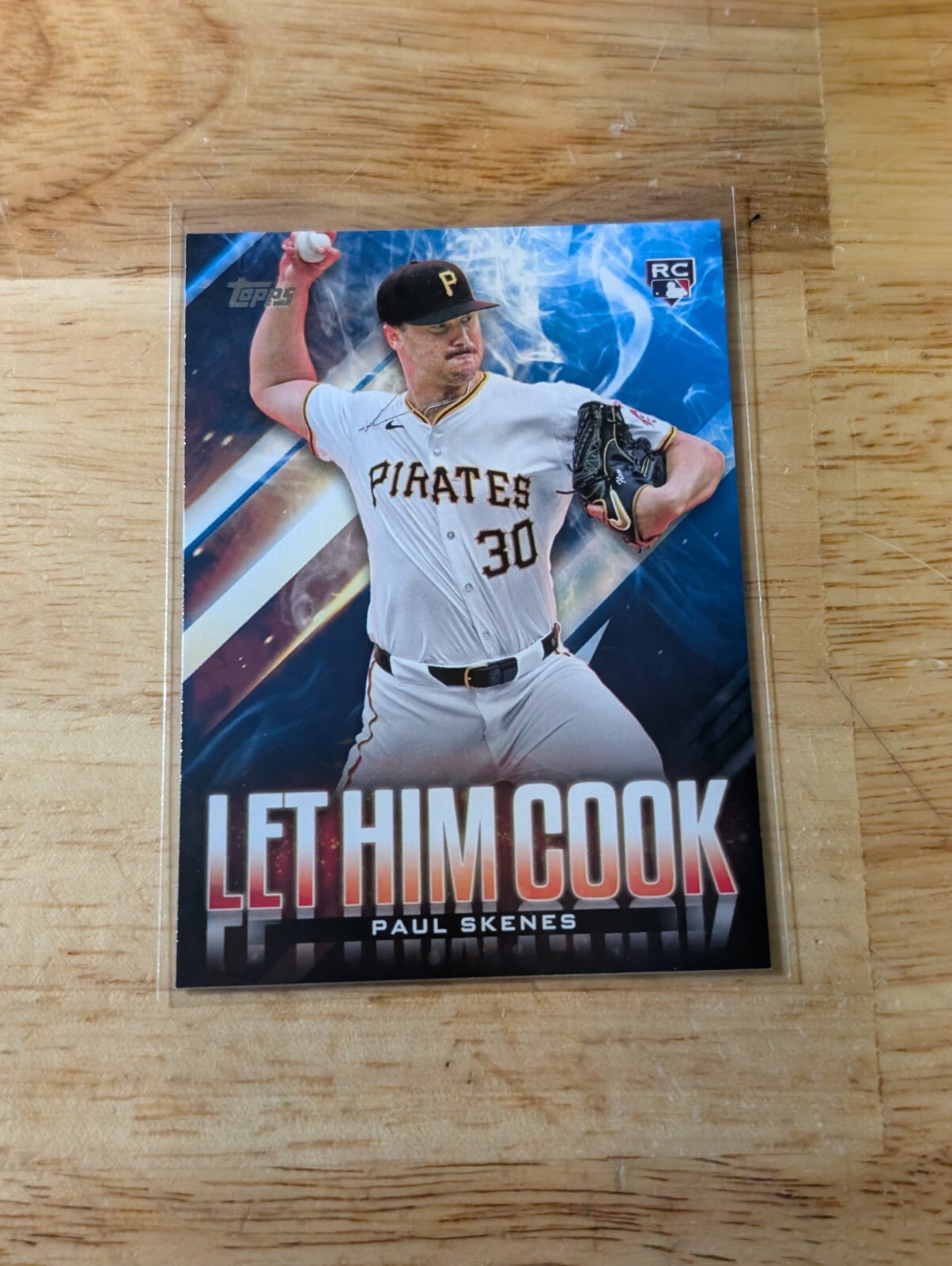 2024 Topps Update Let Him Cook Paul Skenes Rookie RC Blue Parallel SP