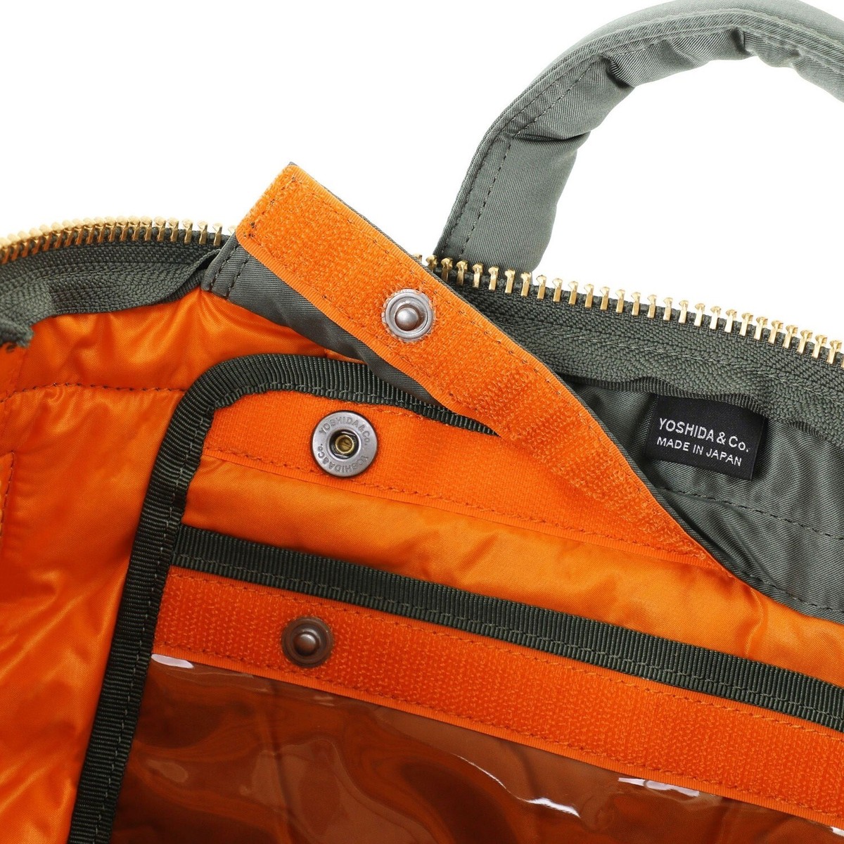 PORTER TANKER SHORT Nylon HELMET BAG 622-26110 Sage Green Yoshida 