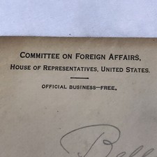 Committee on Foreign Affairs House of Representatives United States Envelope