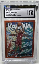 2021-22 Johnny Davis Bowman University Big Kahuna Orange Refractor /25 CSG 10