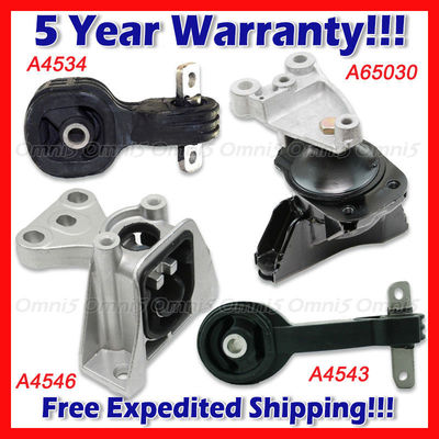 L347 Fit 2006-2011 Honda Civic 1.8L AUTO, Engine Motor & Trans Mount Set 4pcs