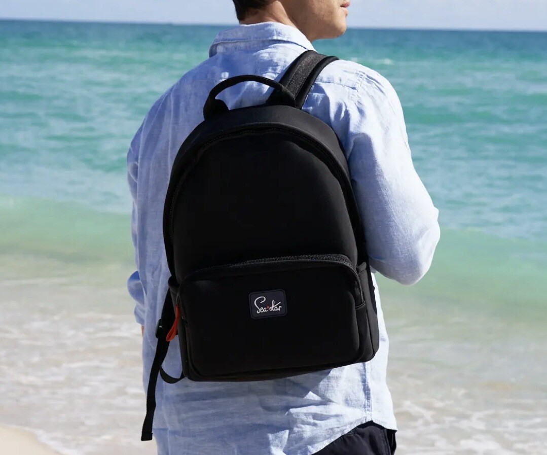 Seastar Beachwear Navigator Backpack Sea Star Beachwear Navigator Backpack Black MSRP $150 New | eBay main image 2