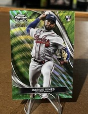 Darius Vines /99 GREEN WAVE ROOKIE SP Parallel Topps Chrome Black 2024 Braves