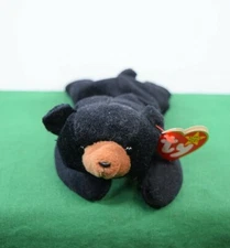 TY - The Beanie Babies Collection - "Blackie" The Bear. In mint condition.