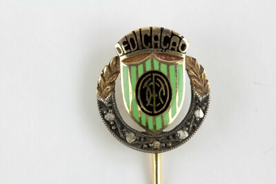 Krawattennadel,  585er Gold, Fußballverein, spanisch portugiesisch, tie pin 