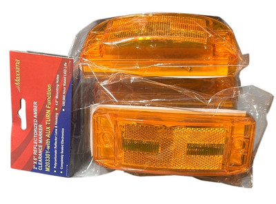 NEW Maxxima M20330Y 2'' X 6'' Clearance Marker/Auxiliary Turn Amber Truck Light