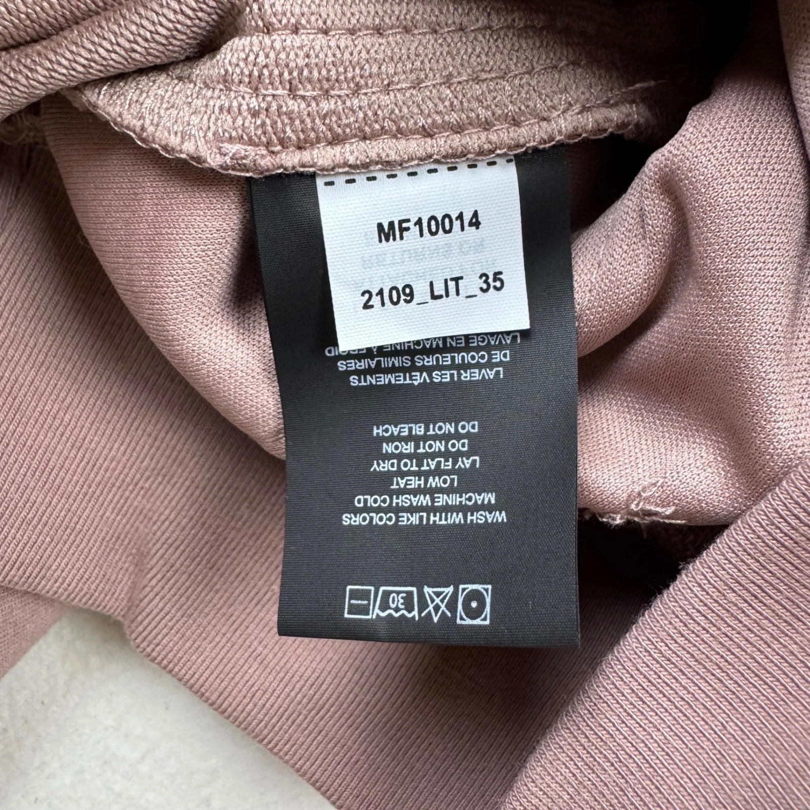 VETEMENTS Tagli Abbigliamento Hyperloop Felpa con Cappuccio Vestibilità Classica Malva Taupe Rosa Uomo Taglia S Small