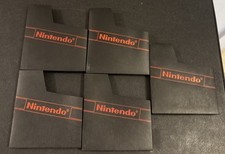 Lot Of 5 Nintendo NES Logo Brand Dust Covers Protective OEM Sleeves Authentic