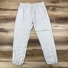 Zara Linen Pants Men 32 Minimalist 100% Linen Tapered Oatmeal Beige Summer Beach