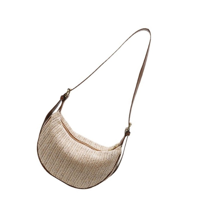 Woven Purses for Women Crossbody Bag Crescents Shoulder Bag Hoboes Handbag