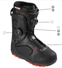 New HEAD four BOA focus unisex snowboard boot...