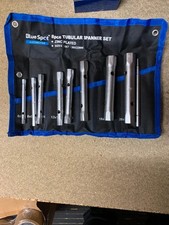 8pc Tubular Box Spanner Wrench Set 6mm - 22mm Metric Hard Reach Nuts Bolts