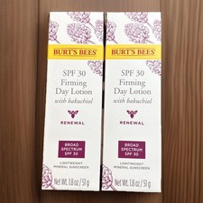 Burt's Bees Renewal Firming Day Lotion Spf 30, 1.8 oz ea. Lot of 2  NIB