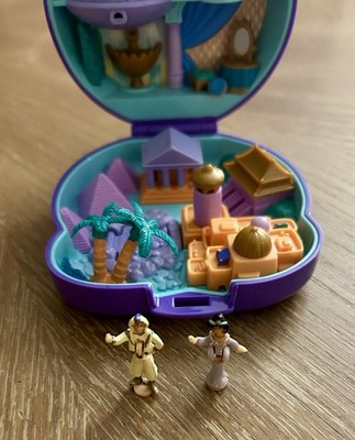 Vintage Polly Pocket Disney Aladdin & Jasmine Playcase Bluebird