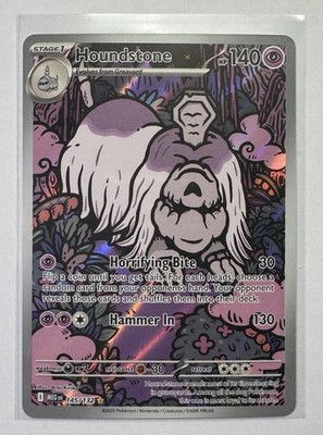 Houndstone 145/132 Mega Evolution English NM Pokemon Karte