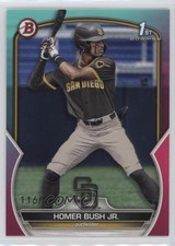 2023 Bowman Draft Aqua & Pink Gradient 116/199 Homer Bush Jr #BD-124 6k2