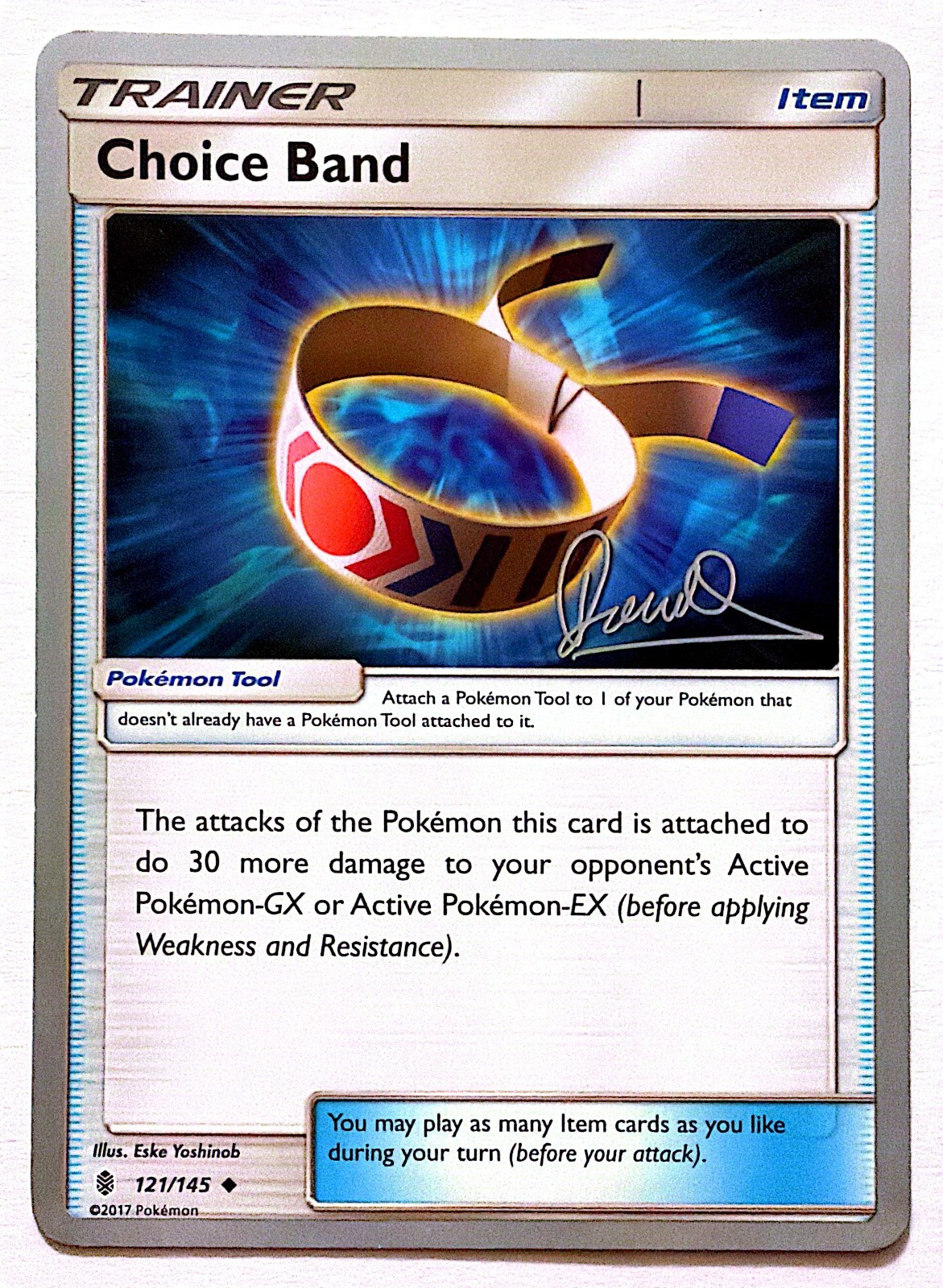 Pokemon Choice Band 121/145 2017 World Championships Diego Cassiraga WCS NM