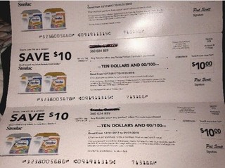 Similac Formula Coupons Checks Lot EXP 12/5/2026. HIGH VALUE $80 Total
