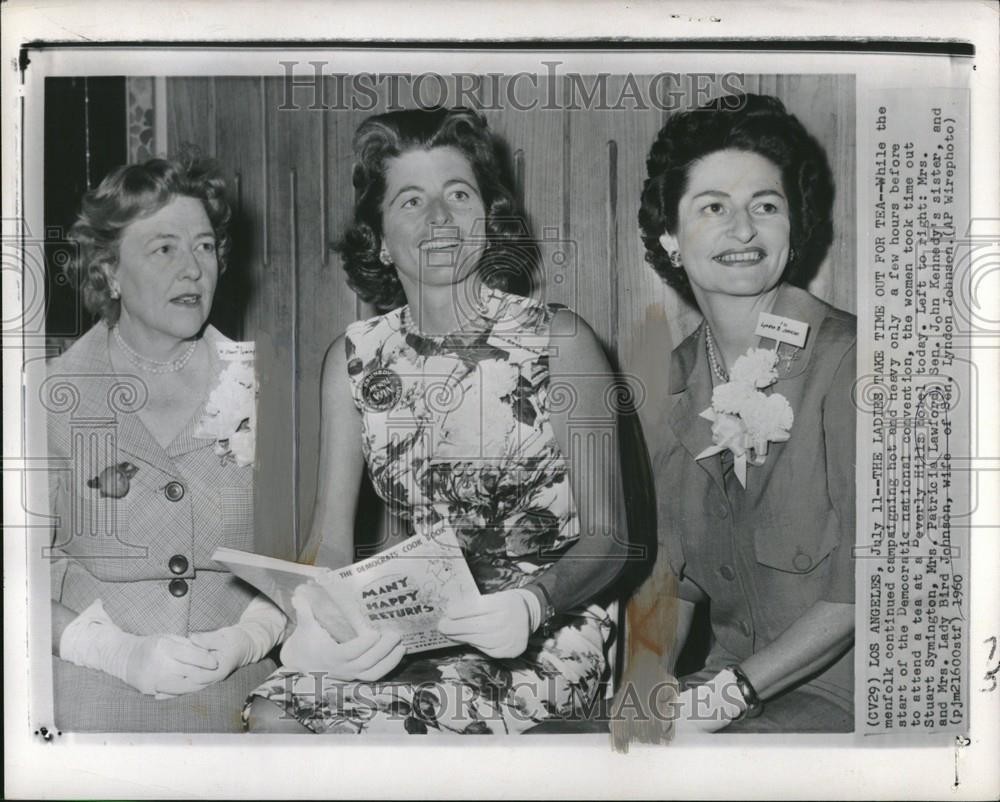 1960 Press Photo Lady Bird Johnson First Lady Democrats - DFPC18763