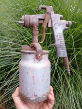 Vintage Devilbiss Paint Spray Air Gun Model Mgb Paint Can Autobody Painting