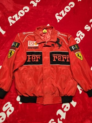 Ferrari F1 Racing Jacket Mens Medium Red Vodafone Shell Motorsport