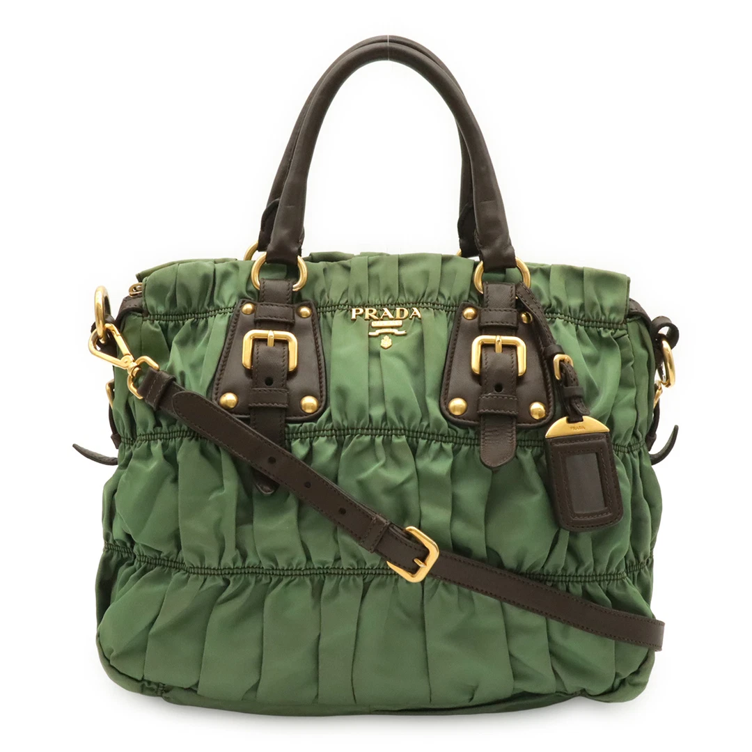 PRADA Brown Nylon Exterior Bags & Handbags for Women for sale | eBay