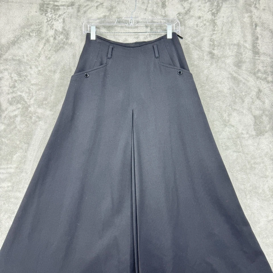 Vintage Liz Claiborne Skirt 4 Wool A Line Pleated Modest Pockets Lined Career - Image 3 of 4